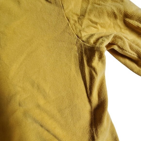 Rafaella Studio yellow long sleeve v-neck top sz L - Picture 8 of 14